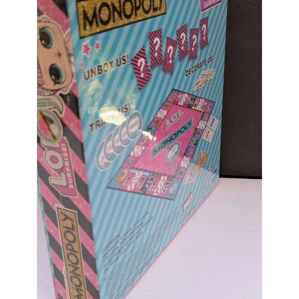 New LOL Surprise Monopoly Board Game Hasbro Family Game Factory Sealed Age 8+